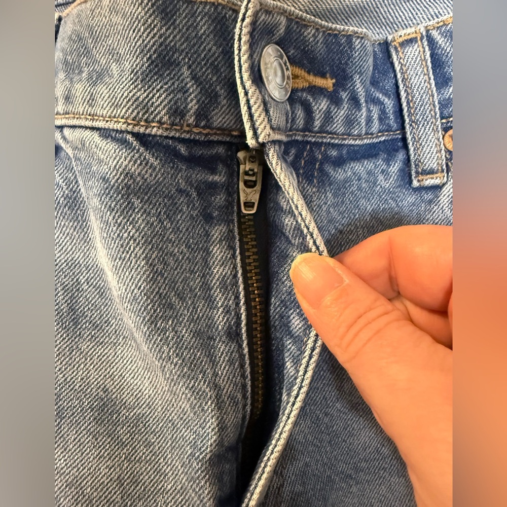 American Eagle Women's Curvy 90s Bootcut Jeans Sz 10 X-Short Blue Tides - Picture 9 of 13